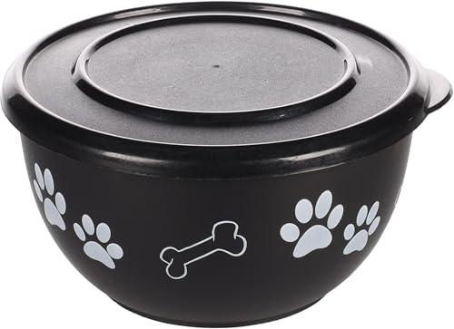 Flamingo FUTTERNAPF KENA MIT Deckel SCHWARZ XL 19CM1700ML
