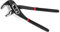 QWORK® Alicates Extensibles 250 mm, Apertura de Mandíbula hasta 85 mm - Tenaza para Bombas de Agua con Empuñaduras de Goma Antideslizantes