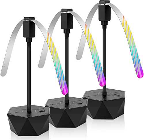 AMFUN Automatic Bugs Repellent Fan - 3PCS Soft Blades Electric Fly Fans for Restaurants, Picnic, BBQ, Camping