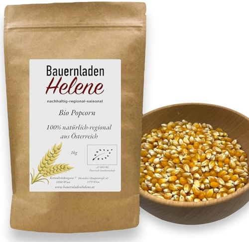 Bio Popcorn Mais - Natürlich knuspriger Genuss aus kontrolliert biologischem Anbau (1000g)