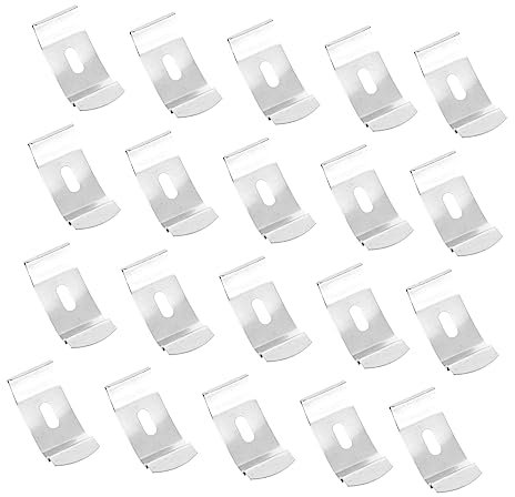 IMIKEYA 20St oberstes Blatt Jalousien für Schiebetüren blind festhalten Vorhang goldene Vorhänge Montageplatten für Vorhänge Zubehör für vertikale Vorhänge Metall feste Platte Kapuze