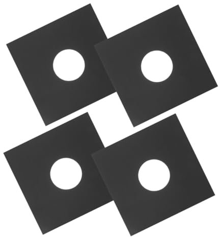 KICHOUSE 4 Stück Schallplattenhülle leere Albumhüllen DVD-Hülle vinyl schutzhüllen vinyl protective sleeve Pergamentpapier Standard-Schallplattenaufbewahrung Vinyl-Album-LP-Hülle staubdicht