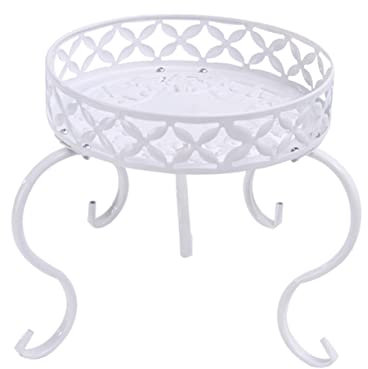 pflanzenständer, blumenstand, blumenstander Blumenregal pflanzenhocker pflanzentopf blumentopf hoch indoor holz seule Garten Blumentreppen Pflanzentreppe Ablagen deko gold metall weiß schwar
