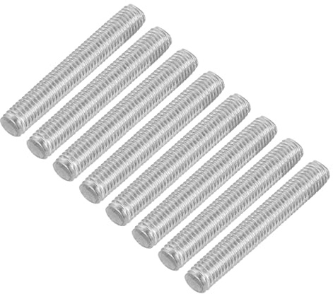 QUARKZMAN 16 Stück Gewindestangen, M5 x 35mm, 304 Edelstahl, Gewindestab mit metrischem Vollgewinde, M5-0,8 Gewindestift für Möbel- und Maschinenmontage