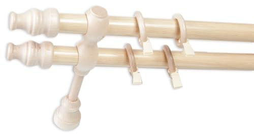 Mon Mobilier Design CRIS Tringle en Bois Ø 28 mm Pin Double 200 cm