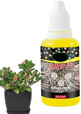 Wurzelstimulator für Pflanzen | Nahrungsergänzungsmittel zur Verbesserung des Pflanzenwachstums, 50 ml – Allzweck-Wurzelwachstumsstimulans, Wurzelverstärker für Vermehrung, Umpflanzung und Stecklinge