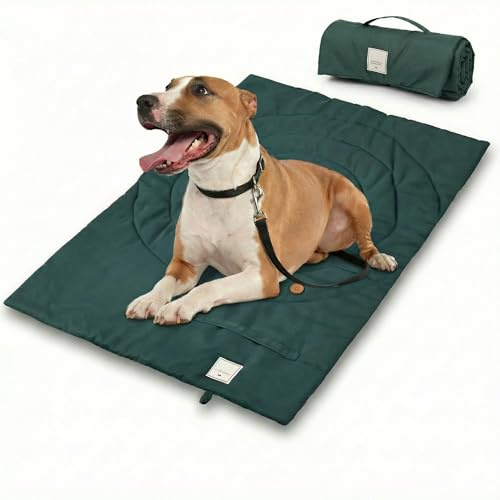 MikooMikoo Thin Roll-Up Travel Dog Mat for Settle and Place Training
