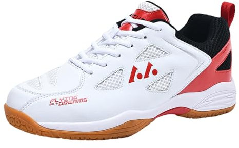 Viaoragiosa Atmungsaktiv Badminton Schu,Tischtennisschuhe,Breit Hallenturnschuh,Badmintonschuhe Herren,Mehr Komfort Und Sicheren Halt/Unisex,FüR Tischtennis,Pickleball,Volleyball,Racketball