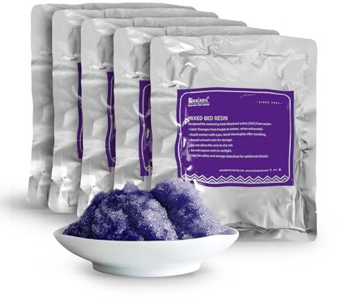 Filterelated DI Harzfilter Nachfüllung Farbumschlag Mischbettharz Aquarien osmoseanlage entionisierter Resinfilter austauschbare reduzieren TDS deionisiertes Wasser Reinwasser (1 Liter)