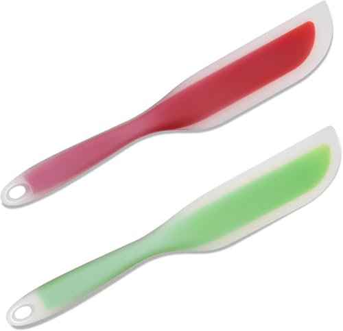Lot de 2 Spatules Flexible • Spatule idéale pour Thermomix TM7 TM6, Monsieur Cuisine et autres Robots de Cuisine.