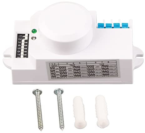 360-Grad-Mikrowellensensor-Bewegungsmelder-Lichtschalter, Energiesparend mit Hochempfindlichem Detektor, Deckeninstallation für den Innenbereich (220V-240V SK-600)