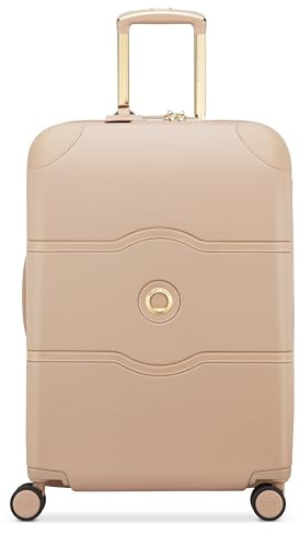 DELSEY Paris Chatelet Air 2.0 Reisekoffer, Hartschale, 66 cm x 45 cm x 30 cm, 73 l, Größe L, Rosébeige