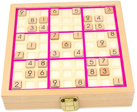 Puzzle Brettspiel, Zahlen Denkspiel, Schubladen Zur Aufbewahrung, Denkspiel, Lernspielzeug für Kinder von 7 14 Jahren Und Erwachsene, Rosa