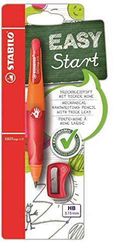 Vulpotlood STABILO Easyergo 3.15mm rechtshandig oranje/rood blister | 5 stuks