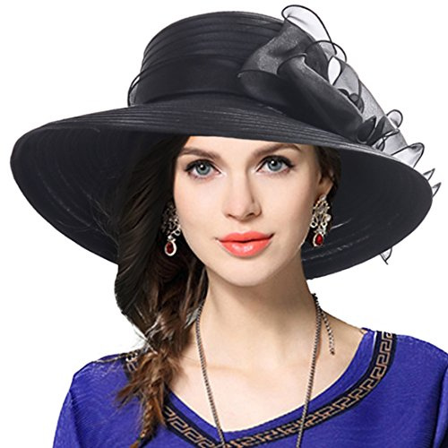 VECRY Frauen Dressy Kirche Taufe Hochzeit Derby Sonnenhüte