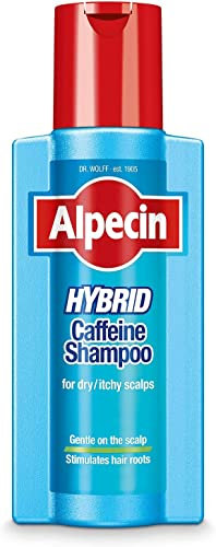 Alpecin Hybrid Shampoo 1x 250ml | Natürliches Haarwuchs-Shampoo für empfindliche und trockene Kopfhaut | Energizer für kräftiges Haar | Haarpflege für Männer Made in Germany