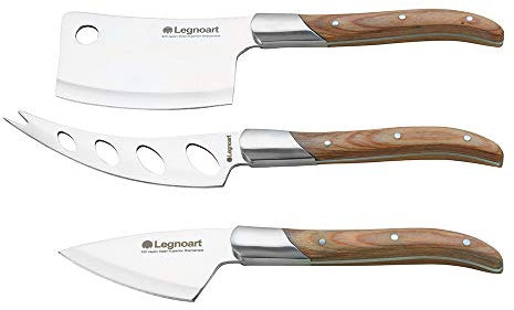 Legnoart “Reggio“ Käsemesser-Set, heller Holzgriff