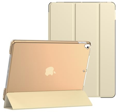 Funda inteligente para Apple iPad Pro 10.5 (2017) A1701 A1709 y iPad Air 3 (2019) A2152 A2123 A2153 con encendido y apagado automático (dorado)