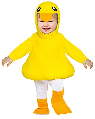 NET TOYS Wunderschönes Entenkostüm für Kinder - Gelb 1-2 Jahre, 92-93 cm - Niedliche Kleinkinder-Verkleidung Baby-Kostüm Ente - Perfekt geeignet für Kinder-Karneval & Kostümfest