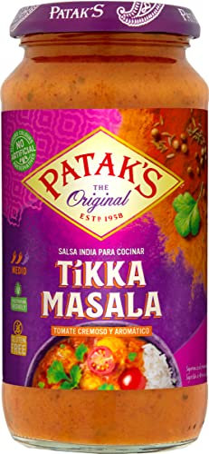 Patak´s - Salsa India para Cocinar - Tikka Masala - Tomate Cremoso y Aromatico - 450 Gramos