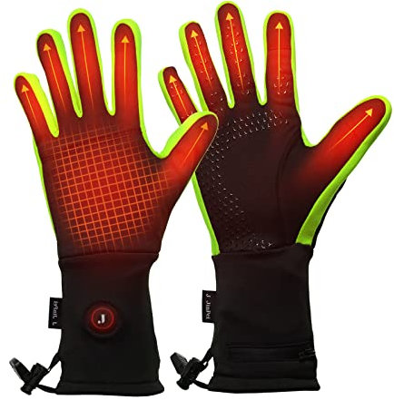 LONHEO Elektrisch Beheizbare Handschuhe, Beheizte Handschuhe mit Akku Beheizbare Ski Herren und Damen