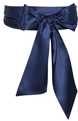 JasGood Damen Schärpe Kleid Gürtel für Hochzeit Party Lange Schärpe Brautgürtel für besondere Anlässe, Blau