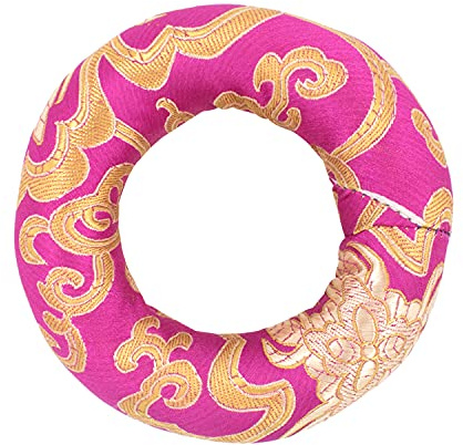 Cojín para Cuenco Cantante, Cuenco Tibetano Anillo Cuenco Cojín Cantando Tazón cojín para Cuenco de meditación para Budista Sonido de Nepal 12cm (Color Al Azar)