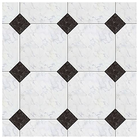Liudan Wall Tattoo Black Marble Wallpaper Self-Adhesive Floor Tile Seam Stickers Waterproof Living Room Diagonal Tile Stickers Bathroom Kitchen Decor Wall Stickers (Size : 60 Pieces)