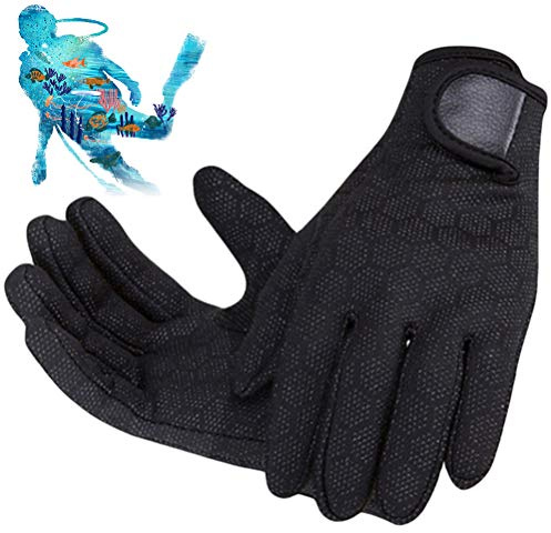Guantes de buceo de 2 mm, guantes antideslizantes de neopreno para vela, buceo, natación, surf, kayak, rafting, pesca submarina, vela, guantes antideslizantes