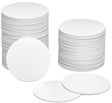 100 PCS NFC Tags Ntag215 Cards Blank NFC Coins Cards Rewritable NFC215 Tag NFC Chip Round 25mm, Compatible with Tagmo and NFC-Enabled Mobile Phones and Devices (No Adhesive)