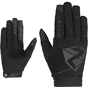 Ziener Herren CURROX Fahrrad/Mountainbike/Radsport-Handschuhe | Langfinger mit Touchfunktion - atmungsaktiv,dämpfend, Black, 8