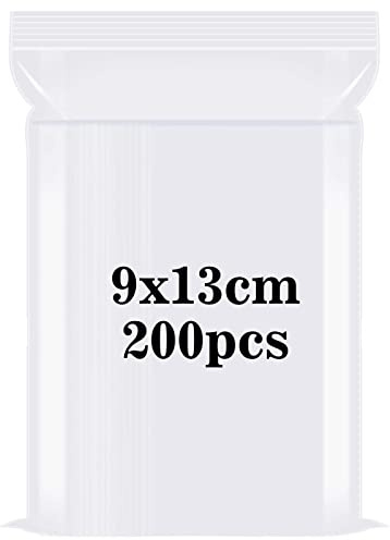 Sachet Zip Transparent, Sachet Plastique Transparent Refermables, Petit sac scellé Pochette Plastique Zip, Pochon Refermable Transparent