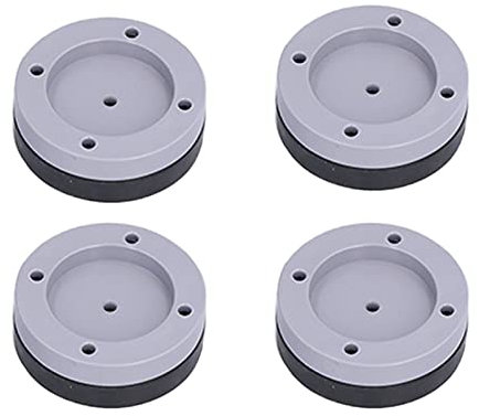 HERCHR Anti Vibration Pads for Washing Machine, 4 Pack Rubber Antivibration Stabilizer Support Feet Mat Stops Washer Dryer Moving Walking