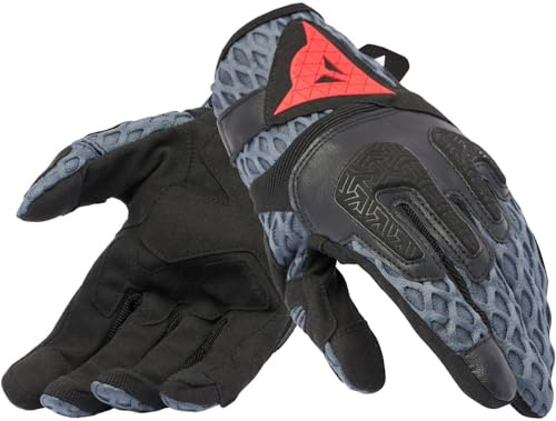 Dainese - Air-Maze Unisex Gloves, Sommer-Motorradhandschuhe, Mesh-Gewebe, Knöchelschutz, Touchscreen, für Männer und Frauen, Schwarz/Eisengrau, XL