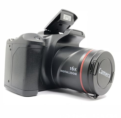 Digitalkamera, Kompaktkamera FHD 1080P 16 MP, Vlogging-Kamera Digitalkamera mit 16-fachem Digitalzoom mit 52 Mm 0,45-fachem Makro-Weitwinkelobjektiv, für Anfänger, Schüler und