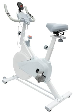 Vélo d'appartement silencieux avec écran LCD amélioré, Bike d'intérieur avec résistance réglable pour entraînement cardio à la maison