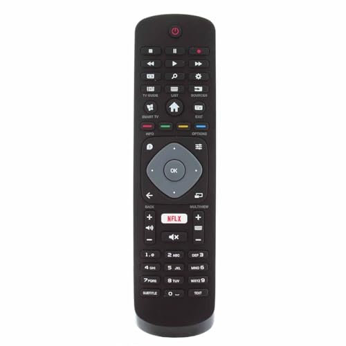 FOXRMT Remplacement telecommande Philips TV pour Telecommande Philips Universelle Ambilight Smart TV