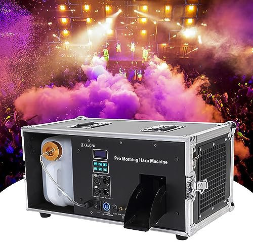 sjdoPulse Générateur De Brume Brumeuse Puissant De 1200 W, Machine À Brouillard De Brume Matinale, avec Contrôle DMX 512, Machine À Fumée pour Équipement De Scène, Bar, Discothèque, DJ