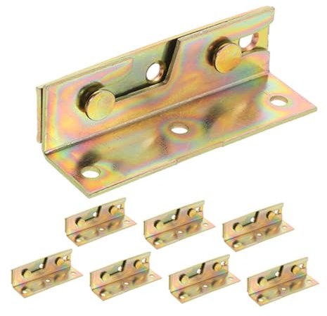PartyKindom 8stücke Bettgitterhalterungen Aus Metall Für Bettrahmen Robuste Bettmöbelzubehör Professionelle Halterungen Verdickte Einzelschnalle Stabiles Design Für Bettrahmen-hardware