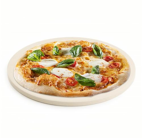 Pizza Stone for Oven and Grill Round Brick Heavy Duty Cordierite Pizza Cooker for Indoor Electric Ovens Bake Crispy Pizza Bread with RV Oven Home (9 inch)