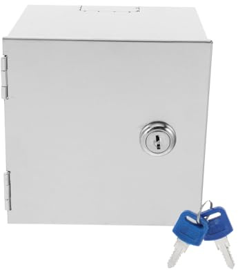 GETAJGHSD Electric Socket Protection Box Stainless Steel Lockable Weatherproof Outside Outlet Cover for Security and Durability Assorted Style
