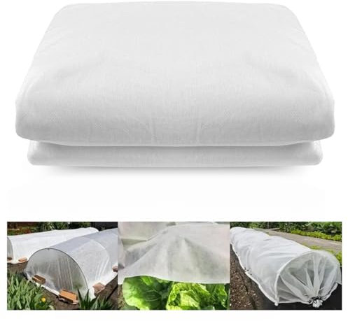 SOLUZIONIGIARDINO Tessuto Ortoclima Telo per Coprire Le Piante in Tessuto Non Tessuto 19 g/m2, Copripiante da Gelo 2,1x10 m, Protezione Piante Inverno, Telo per Piante Contro Il Freddo