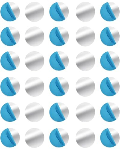 TPZORJX 30pcs Metallscheiben, Runden Handy Metallplatte aus Eisen, Dünn Metall Platte Set, Mehrfachverwendung Metallplatte für Magnete, Metallplättchen Selbstklebend für Magnetischen Telefonhalter