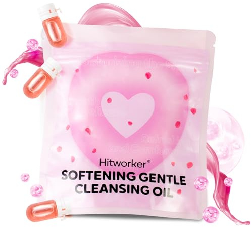 Natural Cleansing Oil – Waterproof Makeup Remover Oil, Nourishing and Gentle for Sensitive Skin and All Skin Types, Travel-Friendly, 2ml x 40 Capsules