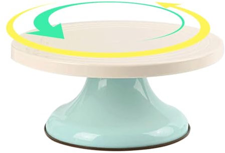 Opvonxeh Cake Turntable, Serving And Presentation Base, 10-Inch Rotating Stand, Ideal Cake Decorating Supply For Cupcake And Dessert Display At Parties, Weddings, And Birthdays