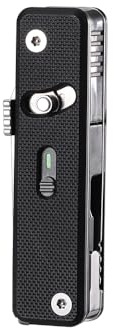 ROXON Navaja de bolsillo multiherramienta EDC S504G Mini Flex Companion 7 en 1 con mango G10, hoja corta de pata de oveja, tijeras, abrebotellas y abrelatas, punta de 4 mm, etc.