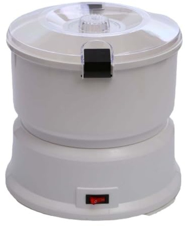 Máquina peladora de patatas, potente motor de 88 W, pelado rápido en 1 minuto, capacidad de 1 kg, cuerpo ABS y cuchillas de acero inoxidable, ideal para hacer ensaladas, diseño compacto, 25,5 x 27 cm