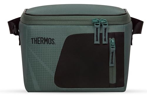 Thermos Radiance 4.5L Insulated Lunch Bag Rock Cap Green – Compact Cool Bag for Work & School, Leak-Resistant Food-Safe Lining, Isotec™ Insulation Keeps Food Cold for Hours, Storage Pockets