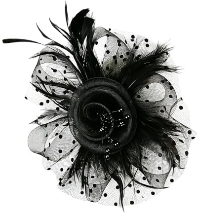 Chapeaux bibi avec voile de fleurs, accessoires de cheveux, bibi pour fête de thé, pour les fêtes de mariage, les fêtes de deuil, les fêtes prénuptiales, divers événements et cérémonies ainsi que