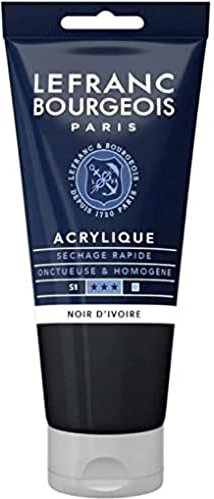 Lefranc Bourgeois Acrylique Fine Tube 80ml Noir D'Ivoire